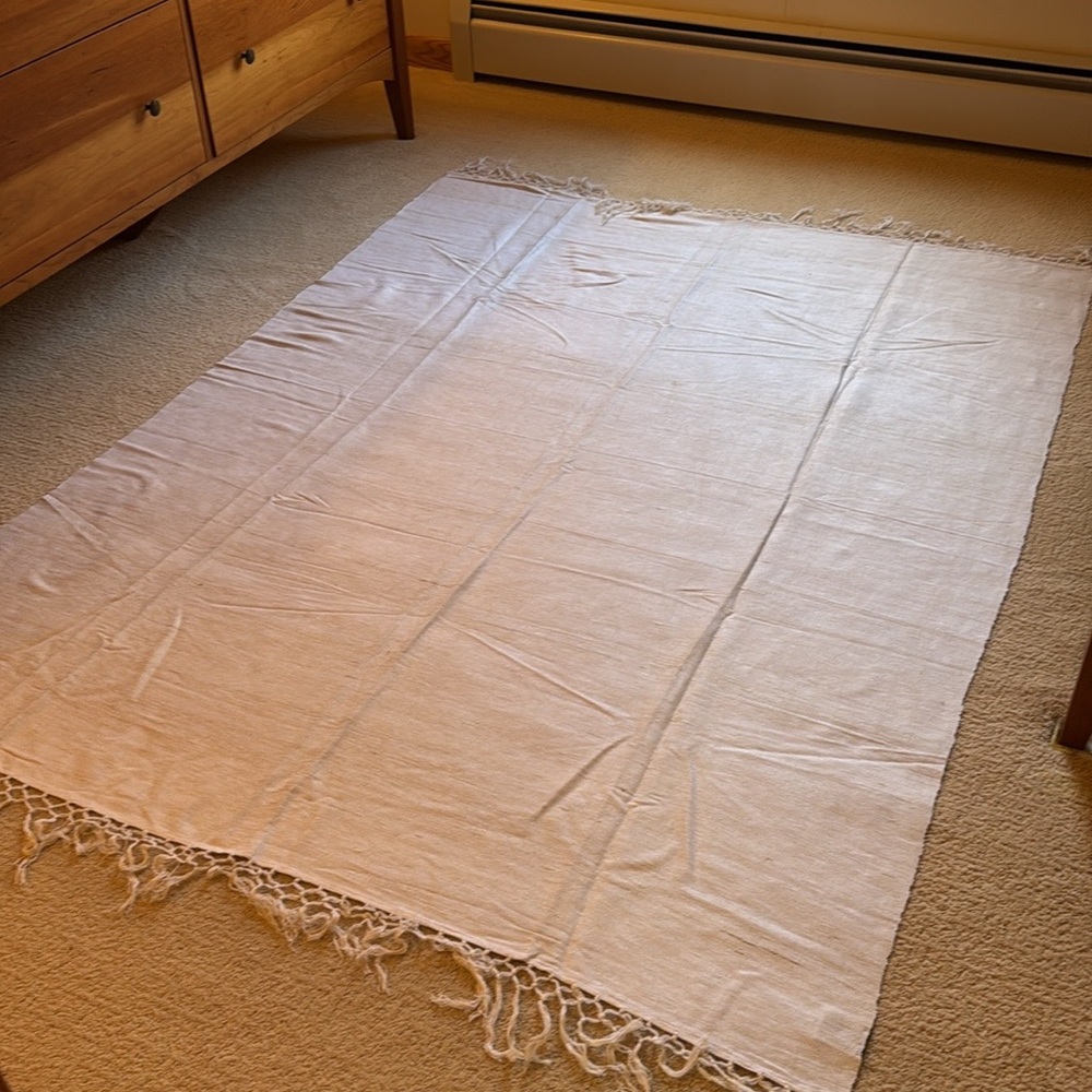 Ralph Lauren Silk Tablecloth w Fringe